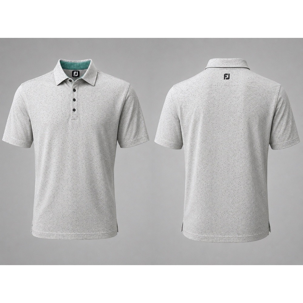 Footjoy FJ Shirt men's XL Polo BLK WHT GRAY COLORBLOCK Casual Preppy